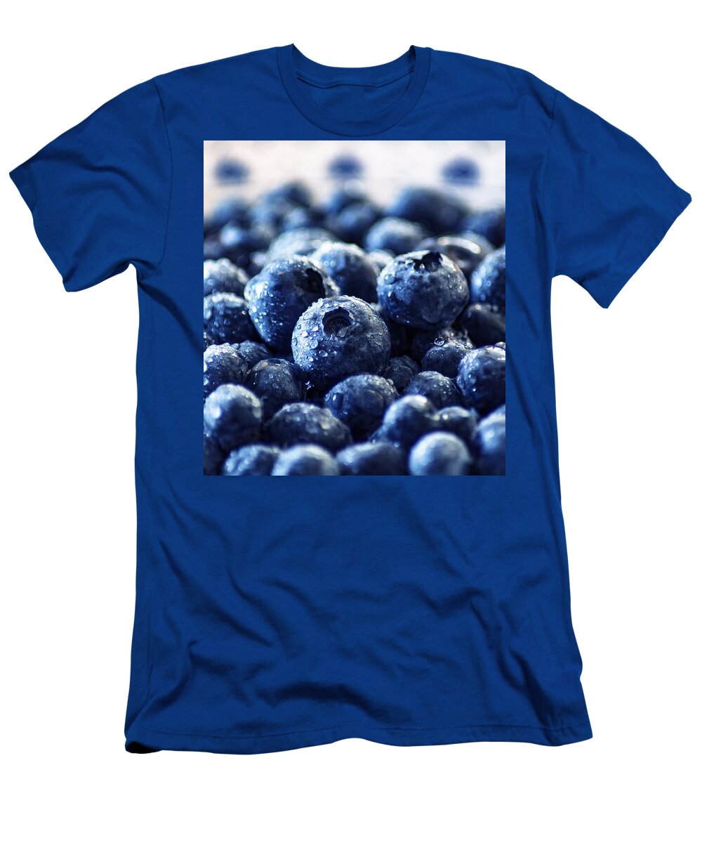 Food T-Shirt featuring the photograph Blueberries by Top Wallpapers