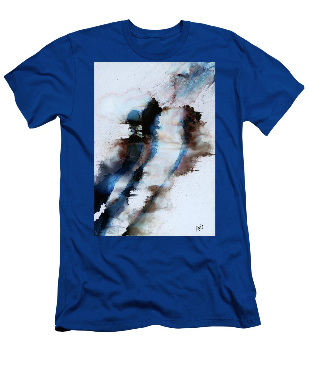 Alcohol T-Shirt featuring the painting Bus Stop by KC Pollak