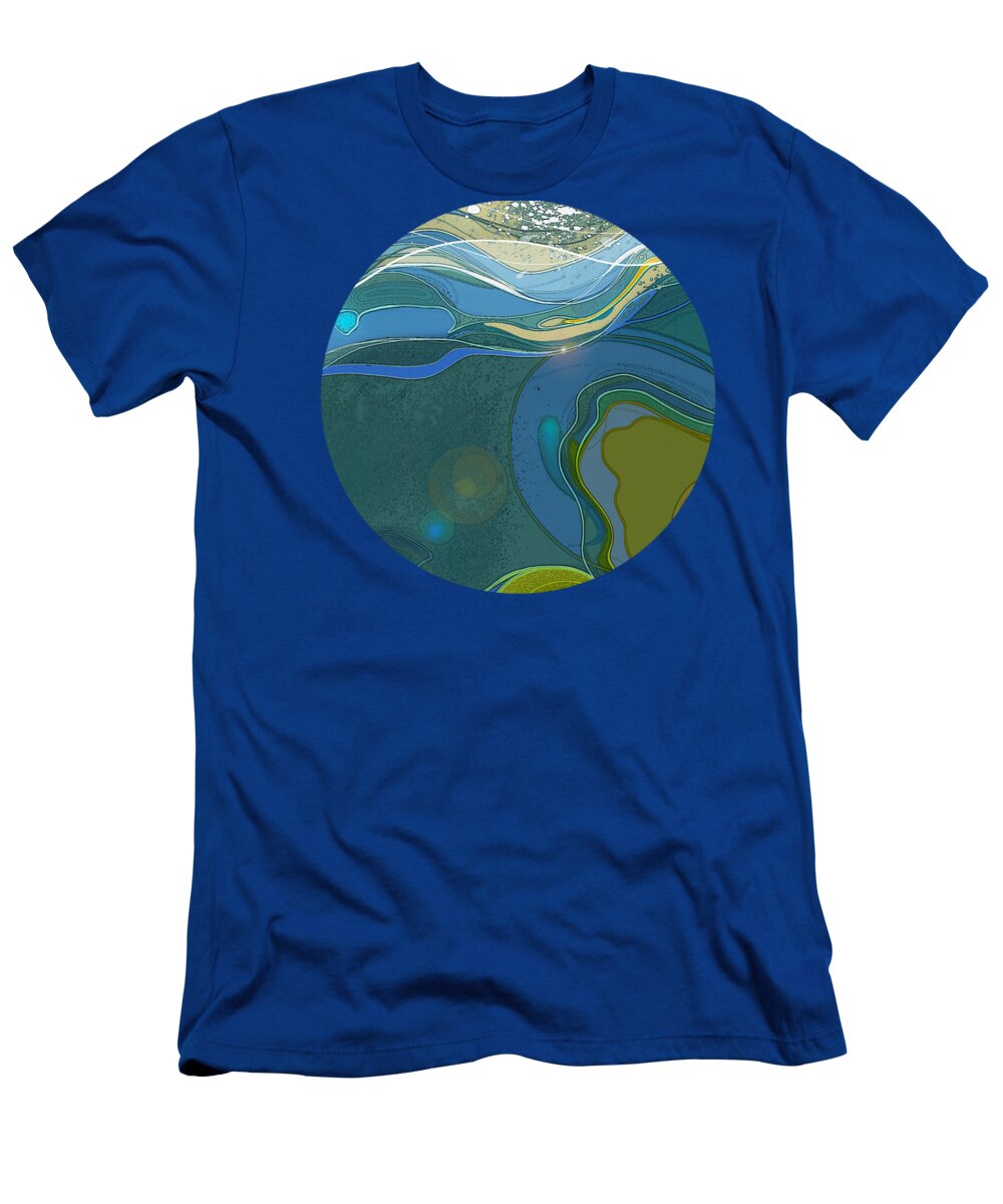 Nautical T-Shirt featuring the digital art By the Sea by Gina Harrison