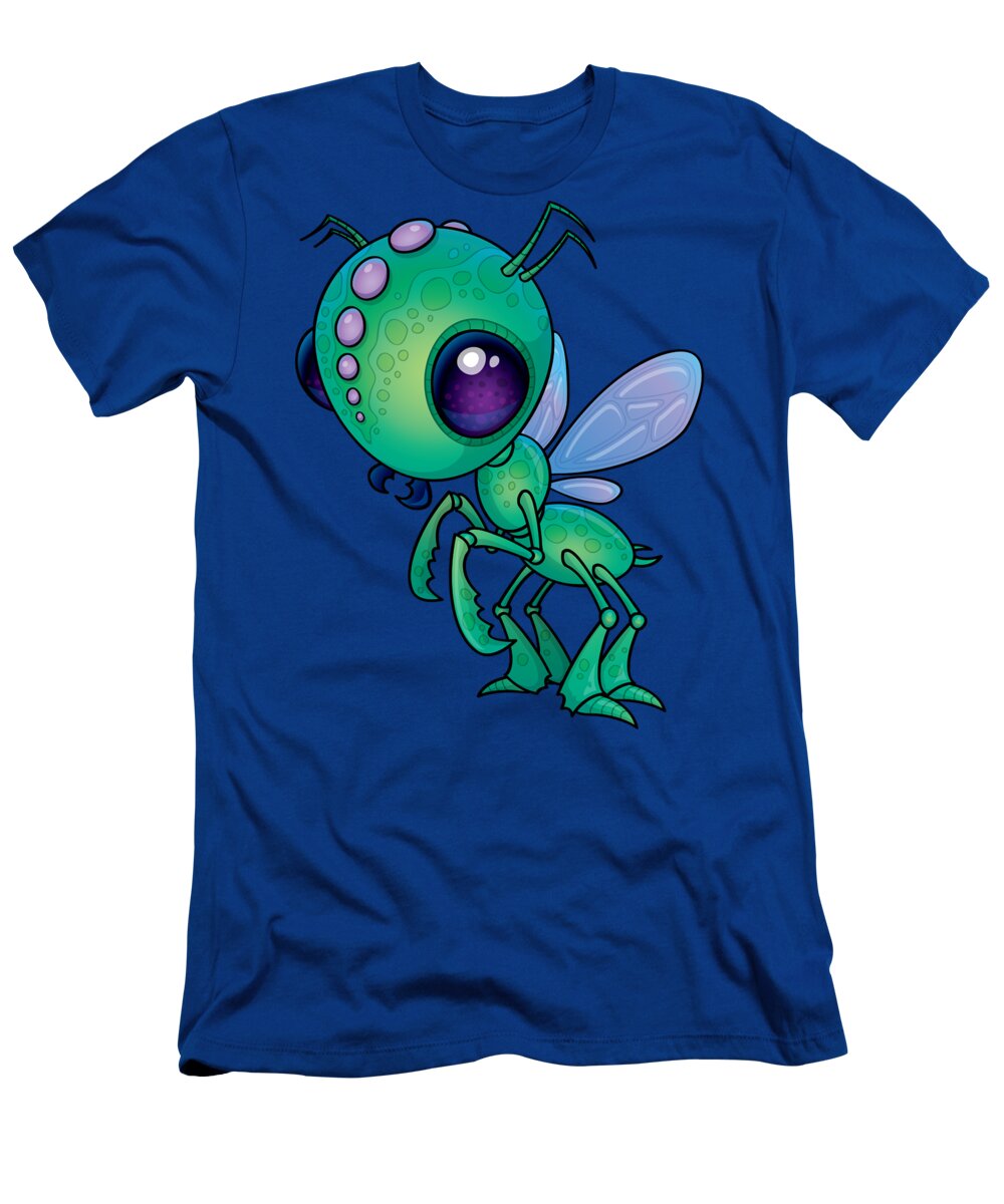 Alien T-Shirt featuring the digital art Chirpee by John Schwegel