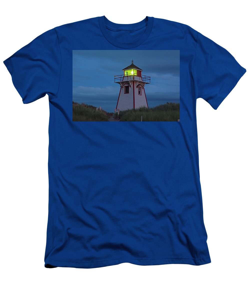 Covehead T-Shirt featuring the photograph Covehead Blue Hour by Douglas Wielfaert