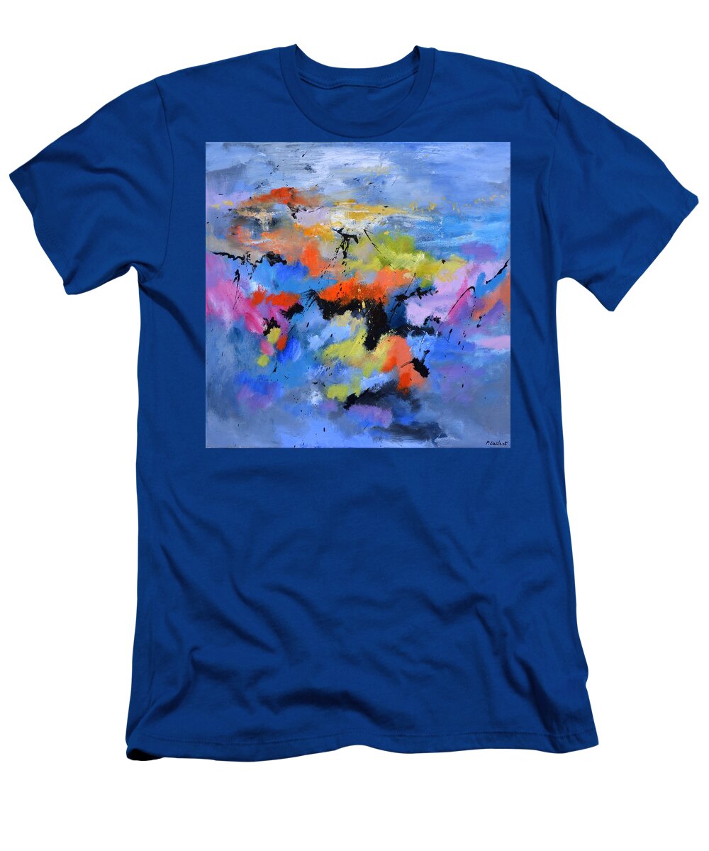 Abstract T-Shirt featuring the painting Entrance to paradise by Pol Ledent