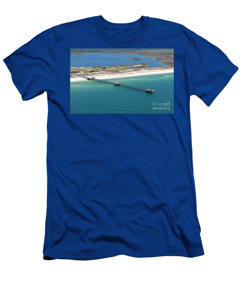 Gulf State Park Pier T-Shirt featuring the photograph Gulf State Park Pier 7464N by Gulf Coast Aerials -