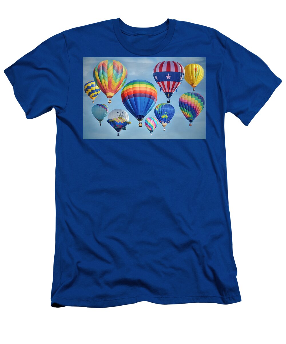 Hot Air Balloons T-Shirt featuring the photograph Hot Air Balloons by Paul Freidlund
