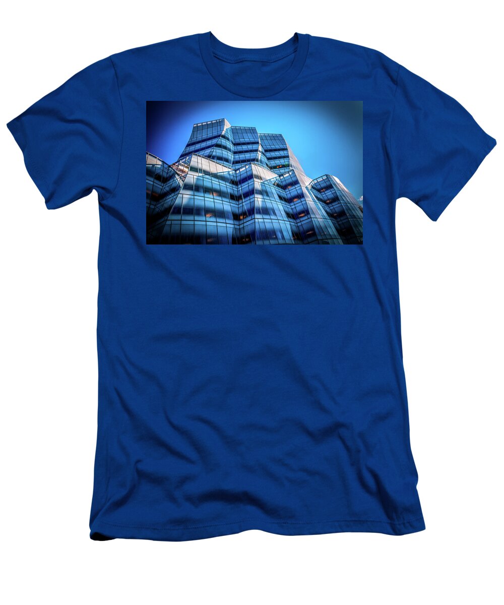 Building T-Shirt featuring the photograph IAC Frank Gehry Building by Louis Dallara
