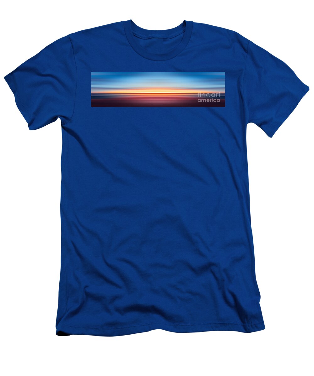 India T-Shirt featuring the photograph India Colors - Abstract Wide Sunset by Stefano Senise