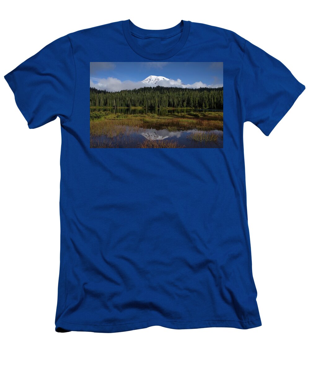 Layers At Reflection Lake T-Shirt featuring the photograph Layers at Reflection Lake by Lynn Hopwood