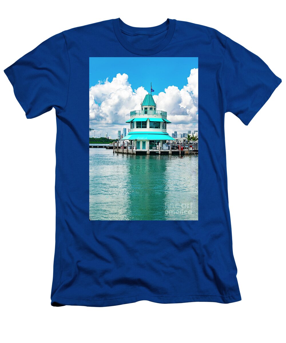 Miami Beach Marina T-Shirt featuring the photograph MIami Beach Marina mbm0819-108 by Carlos Diaz