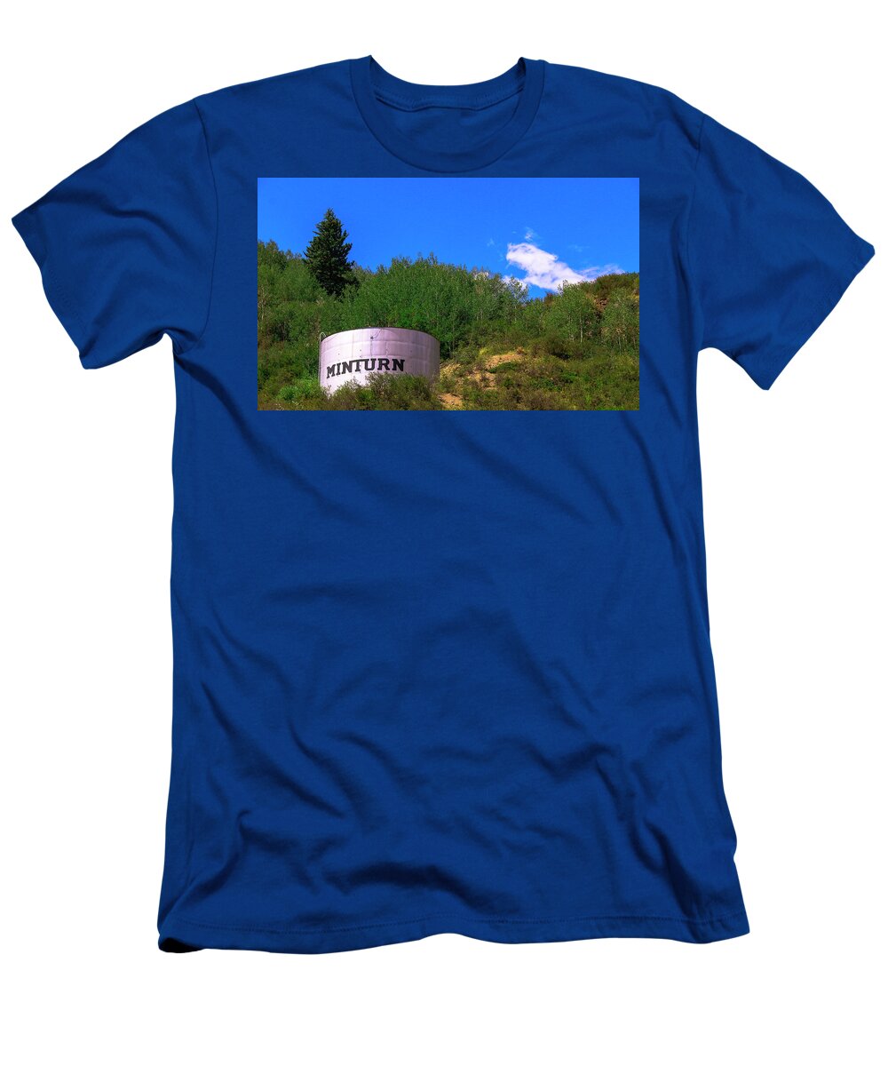 Minturn T-Shirt featuring the photograph Minturn Water Tower by Ola Allen