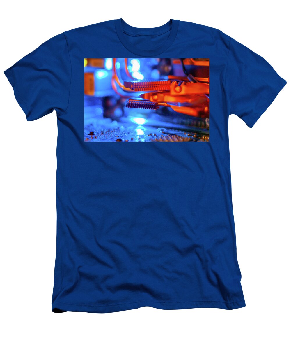 Blue T-Shirt featuring the photograph Old Technology by SR Green