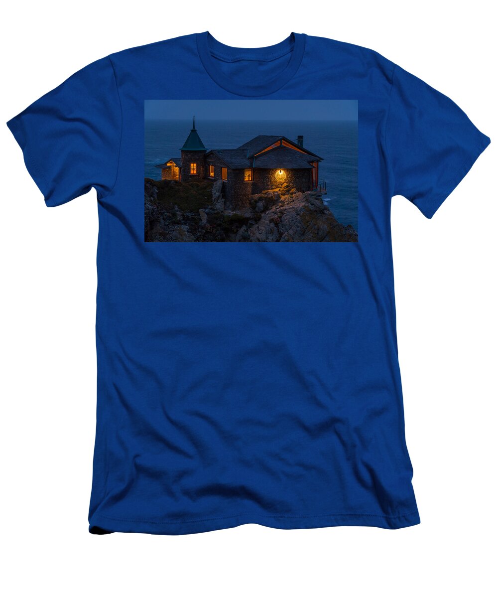 Carmel T-Shirt featuring the photograph On The Edge of Darkness by Derek Dean