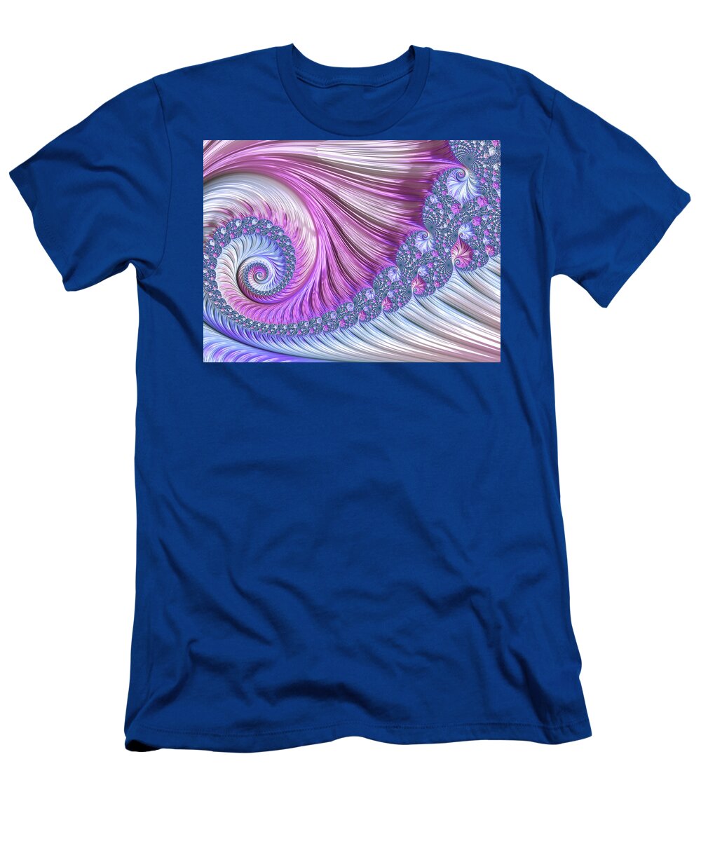 Opal Nautilus T-Shirt featuring the digital art Opal Nautilus by Susan Maxwell Schmidt