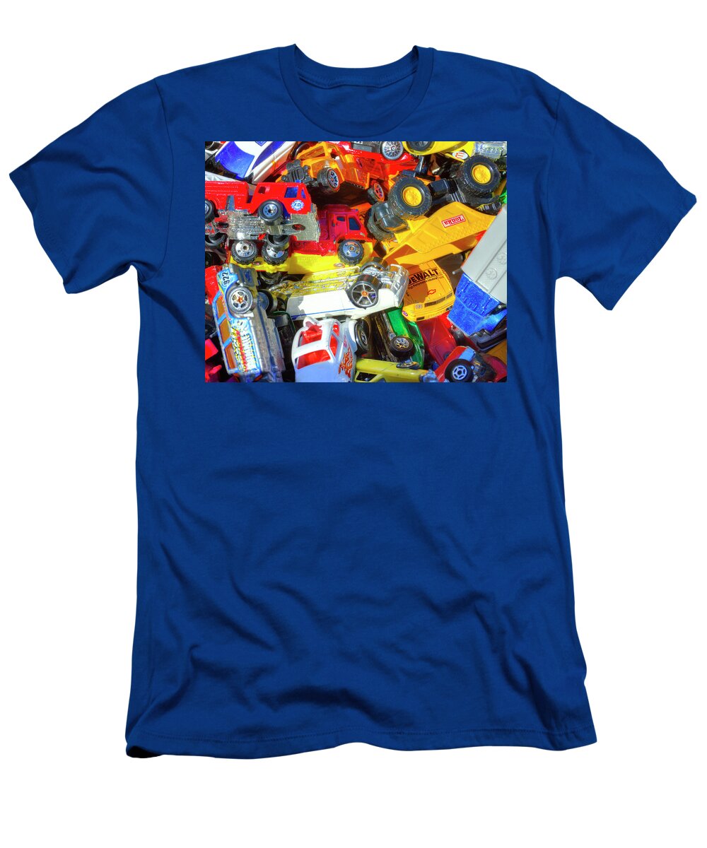 Toy T-Shirt featuring the photograph Pileup - Cars and Trucks by Mitch Spence