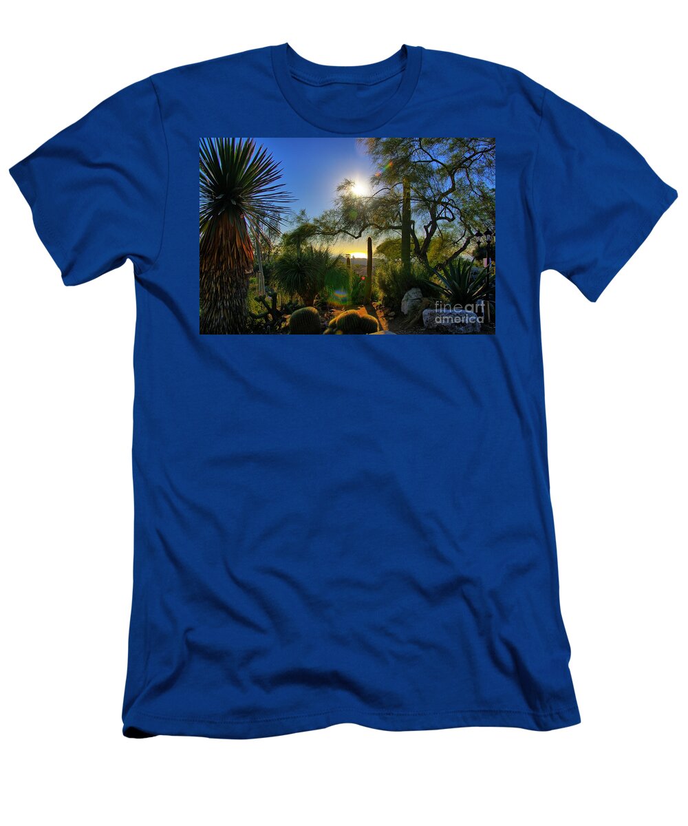 Sun T-Shirt featuring the photograph San Diego Botanical Garden by Alex Morales