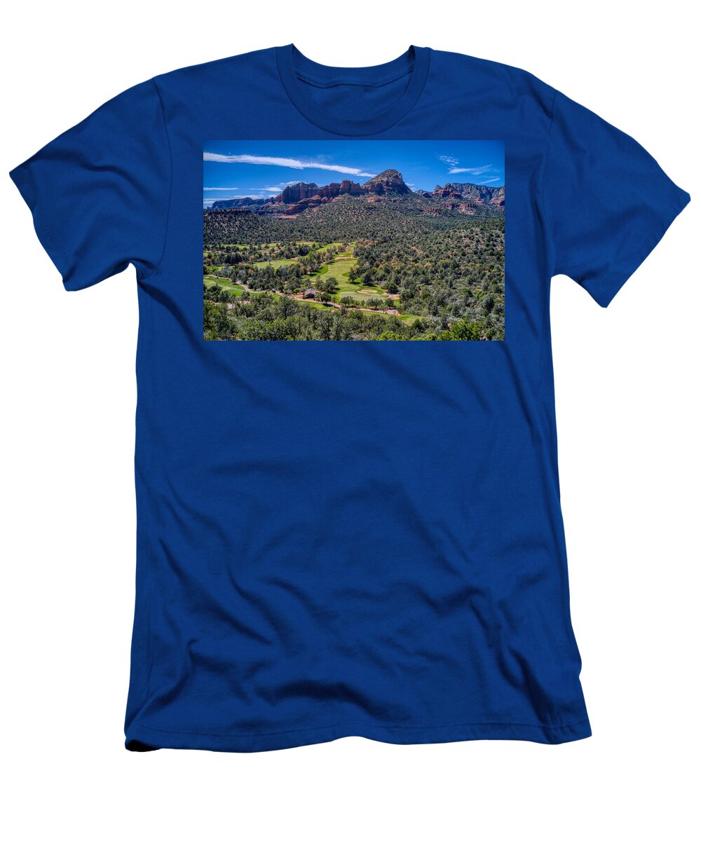 Sky T-Shirt featuring the photograph Seven Canyons Sedona Golf Course by Anthony Giammarino