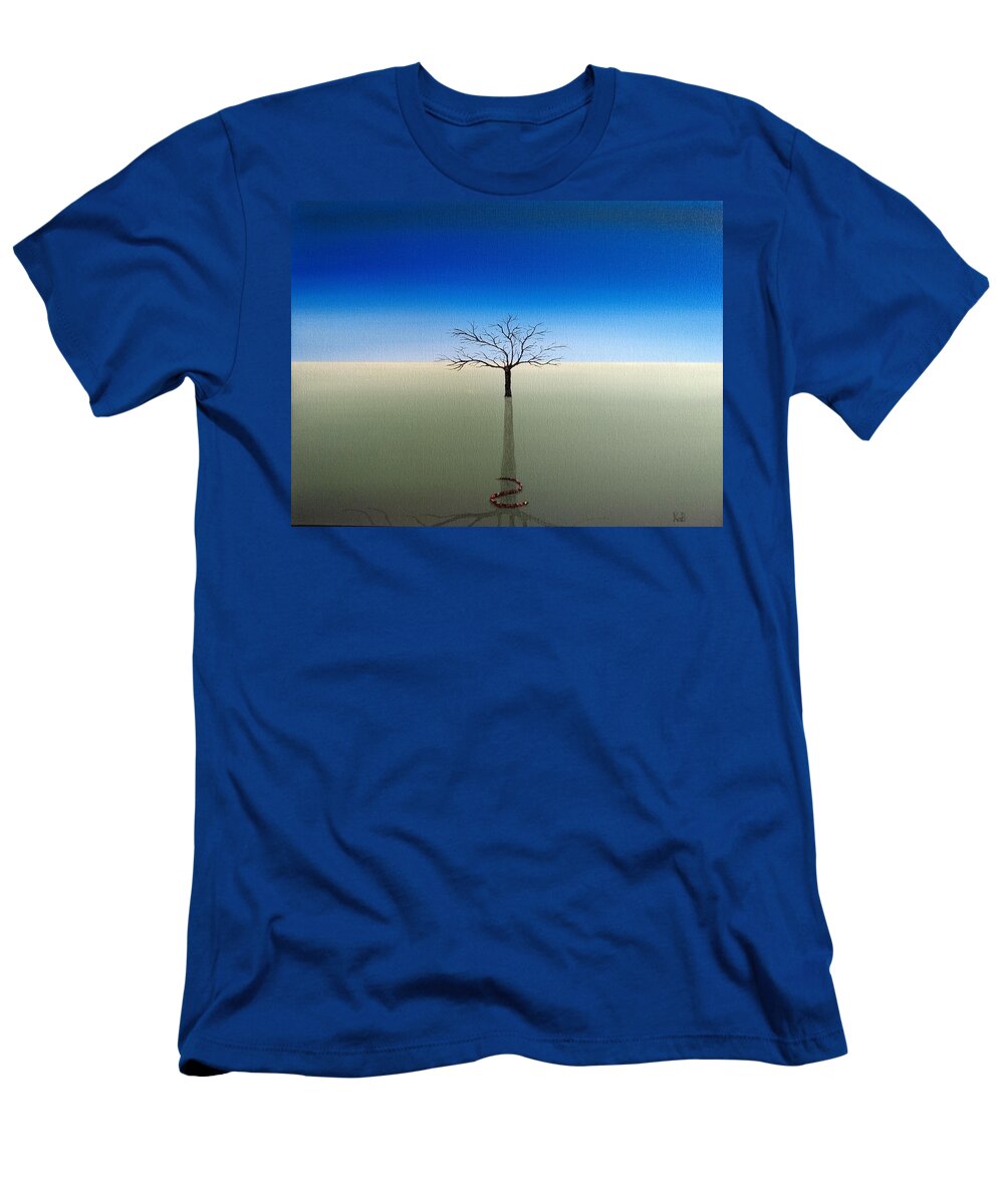 Fine Art T-Shirt featuring the painting Shadow of Asclepius by Kevin Daly