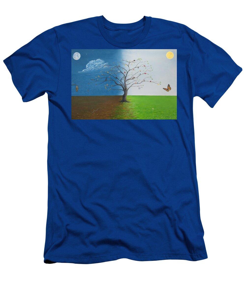 Life T-Shirt featuring the painting Spirit of Eden by Kevin Daly