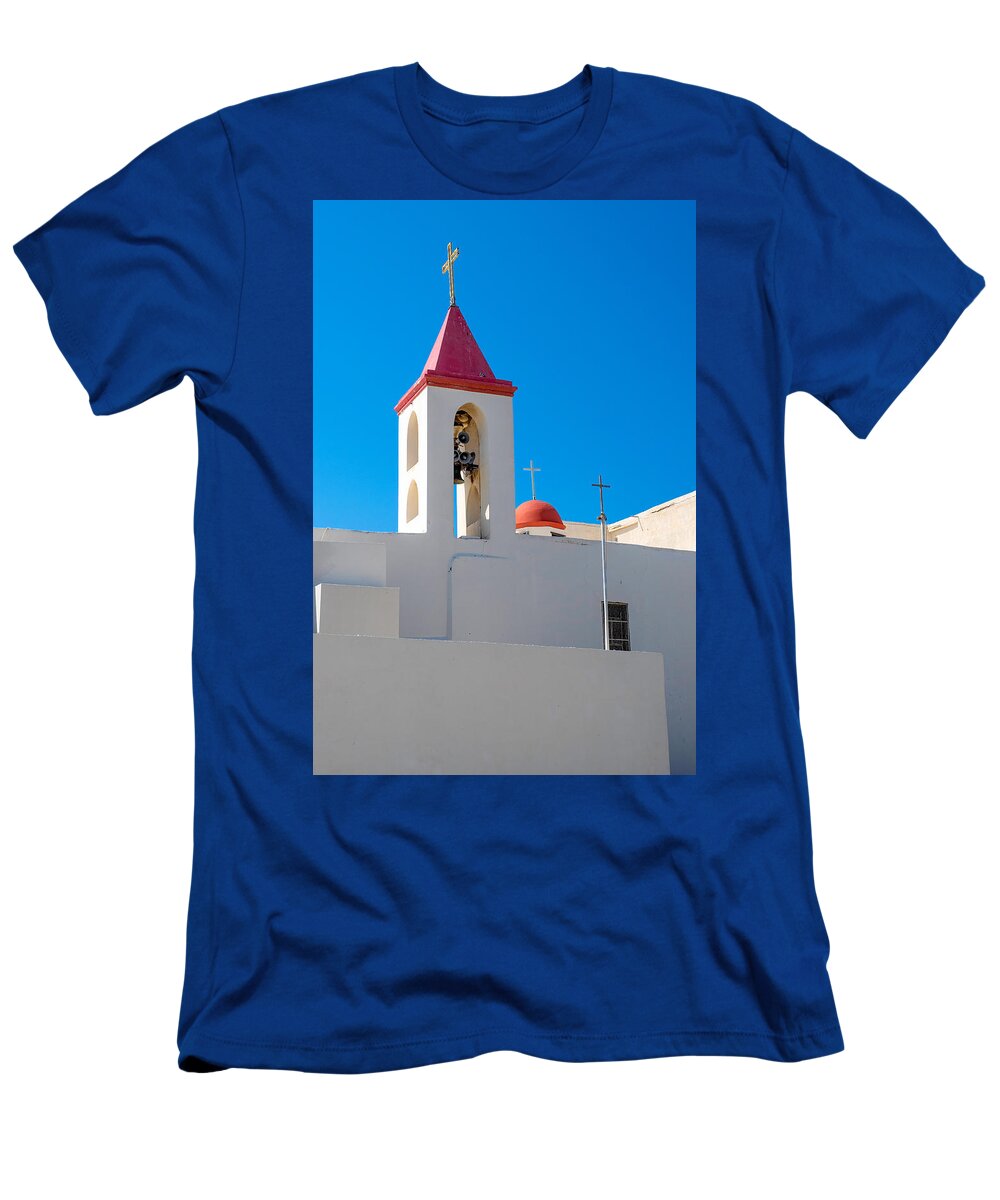 St John T-Shirt featuring the photograph St John's Church, Acre, Israel by Roberta Kayne