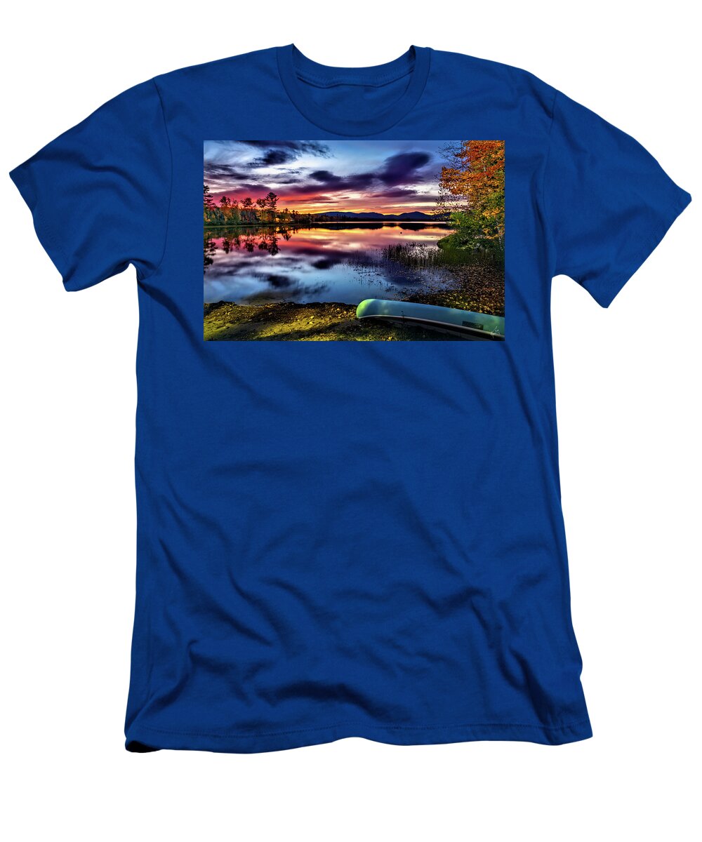 Ellis Pond T-Shirt featuring the photograph Sunset on Ellis Pond by Norman Peay