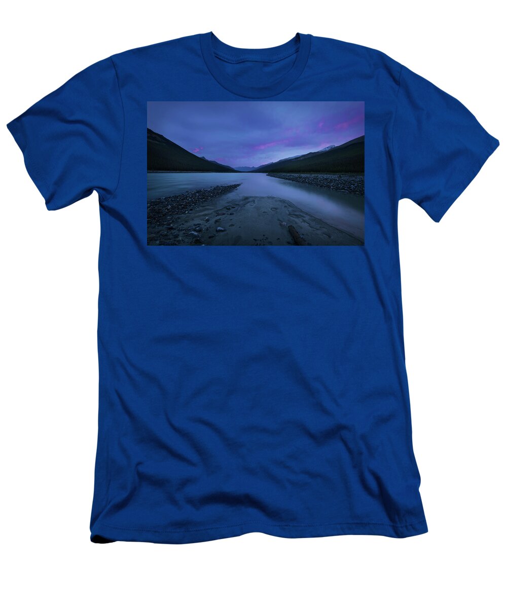 Jasper T-Shirt featuring the photograph Sunwapta River by Dan Jurak