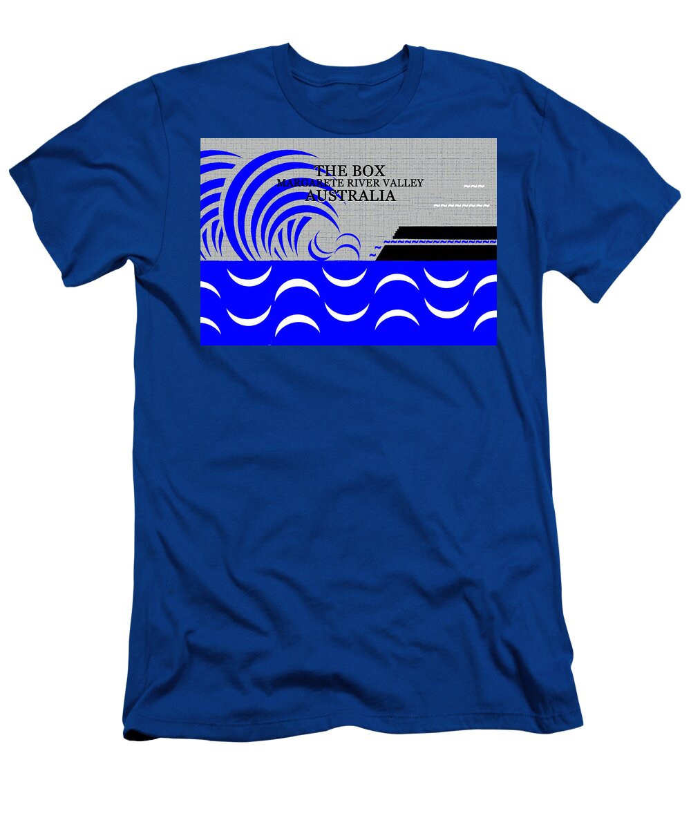 The Box Margarete River Valley Australia T-Shirt featuring the digital art The Box Australia surfing by David Lee Thompson