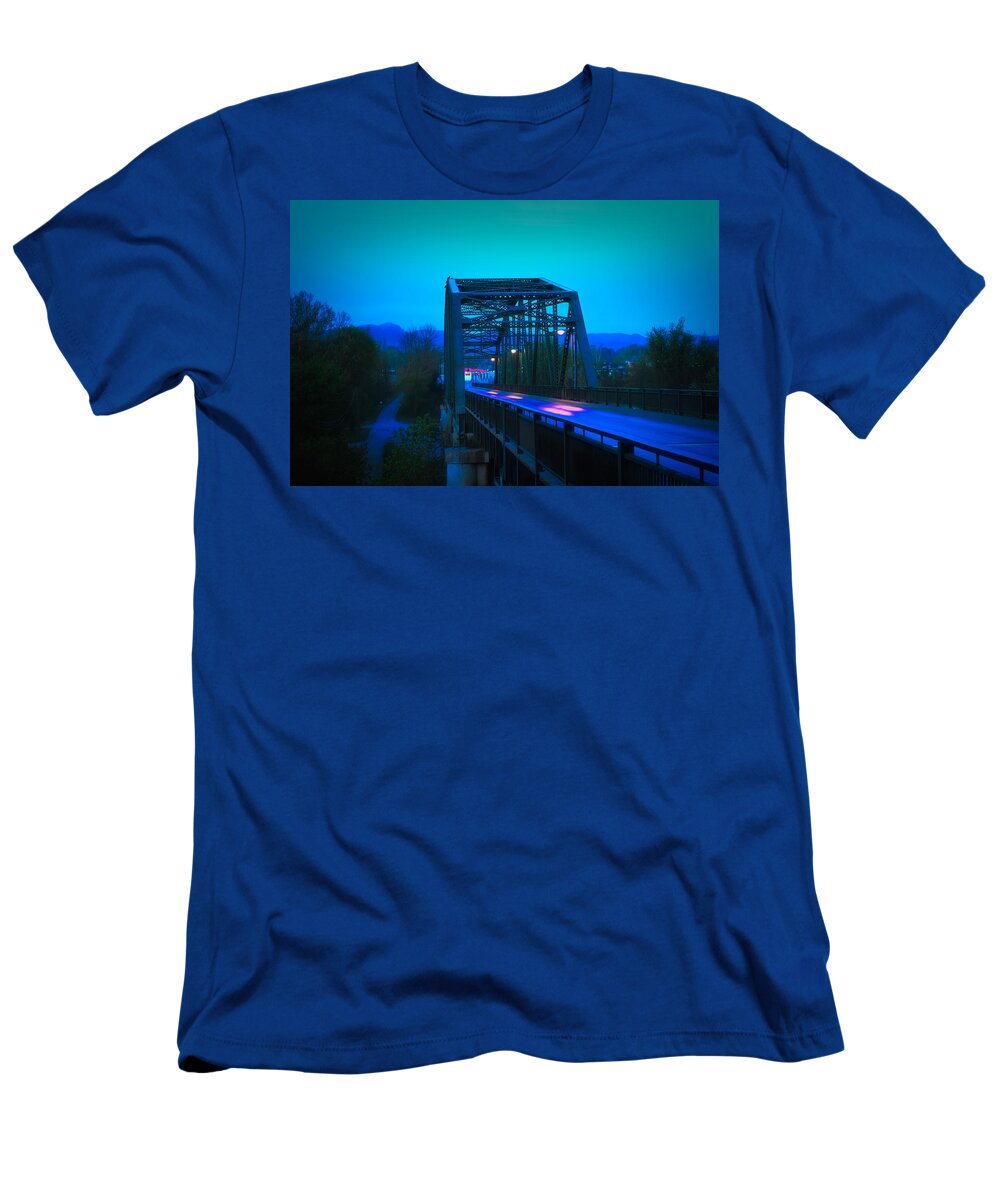  T-Shirt featuring the photograph The Way Out of Town by Jack Wilson