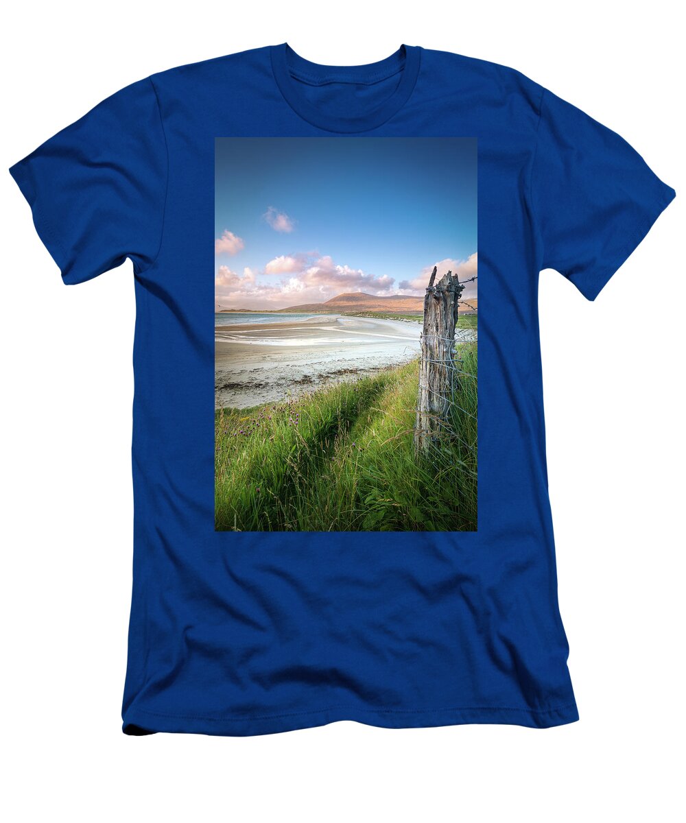 Adam West T-Shirt featuring the photograph Luskentyre Trail by Adam West