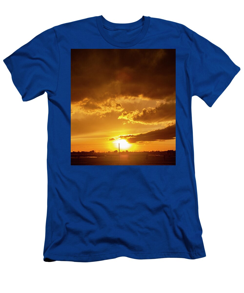 Nebraskasc T-Shirt featuring the photograph Thunderstorm and Thunderheads 020 by Dale Kaminski