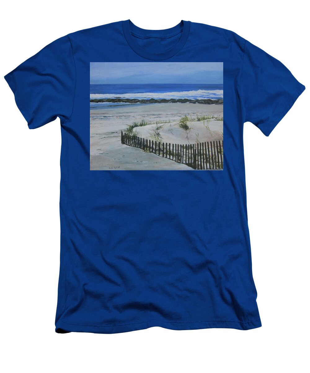 Acrylic T-Shirt featuring the painting Time Stands Still by Paula Pagliughi
