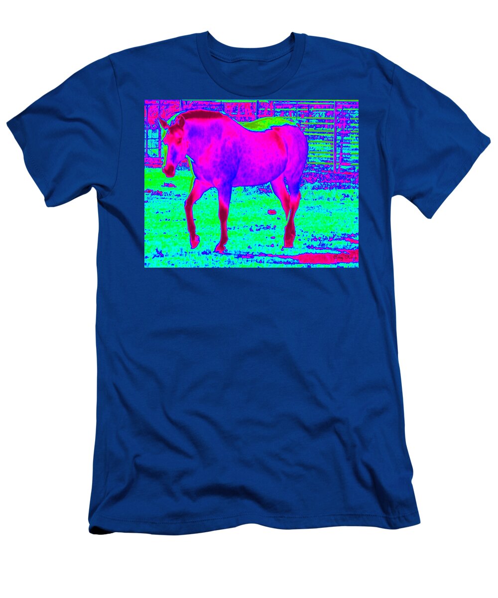 Horse T-Shirt featuring the photograph Walking Horse by Amy Hosp