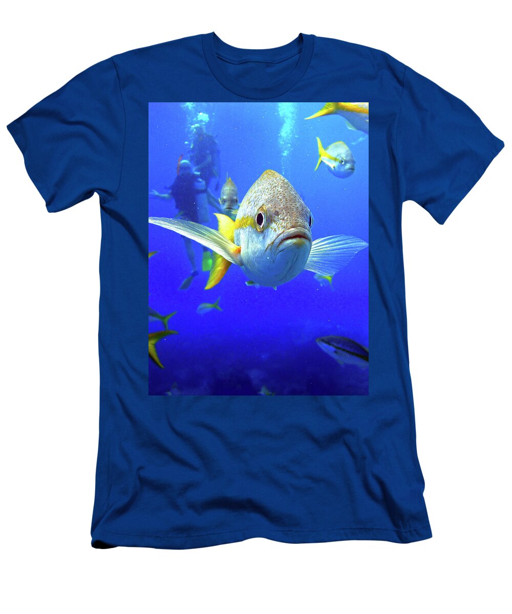 Yellowtail Snapper T-Shirt featuring the photograph Yellowtails by Climate Change VI - Sales