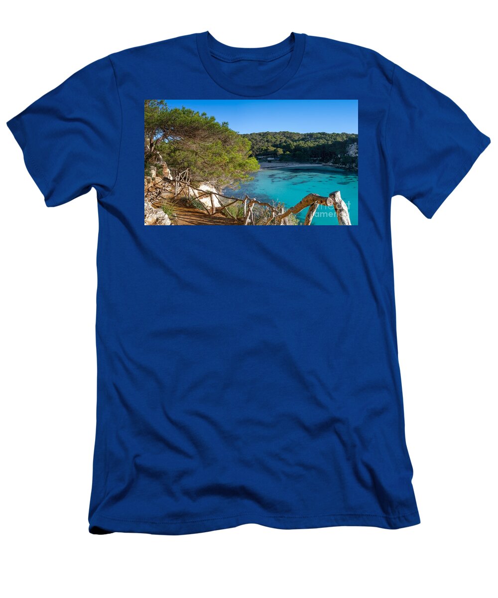 Menorca T-Shirt featuring the photograph Cala Macarella 2 by Nando Lardi
