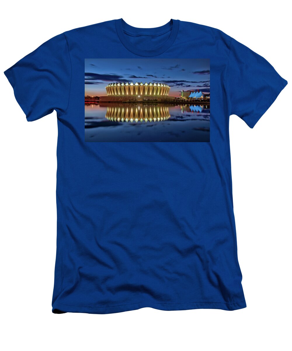 Coliseum T-Shirt featuring the photograph Hampton Coliseum #1 by Jerry Gammon