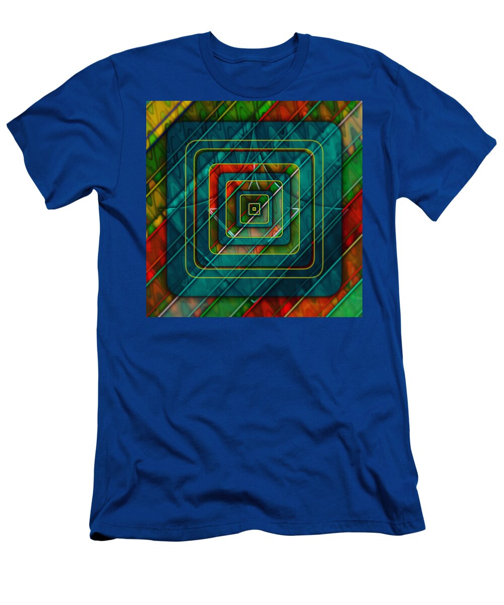 Abstract T-Shirt featuring the digital art Pattern 26 by Marko Sabotin