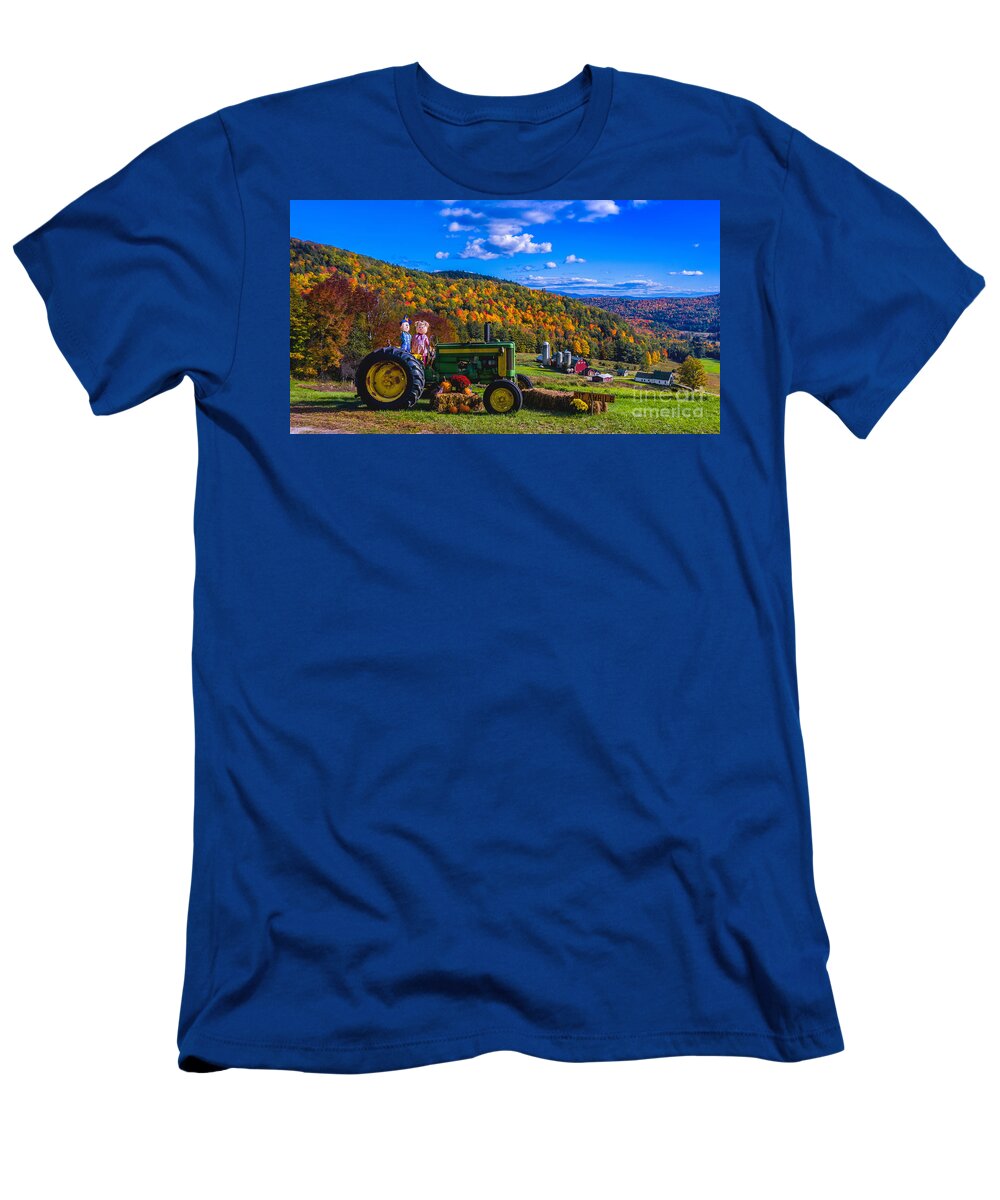 New England T-Shirt featuring the photograph Autumn in Barnet Vermont. #3 by Scenic Vermont Photography