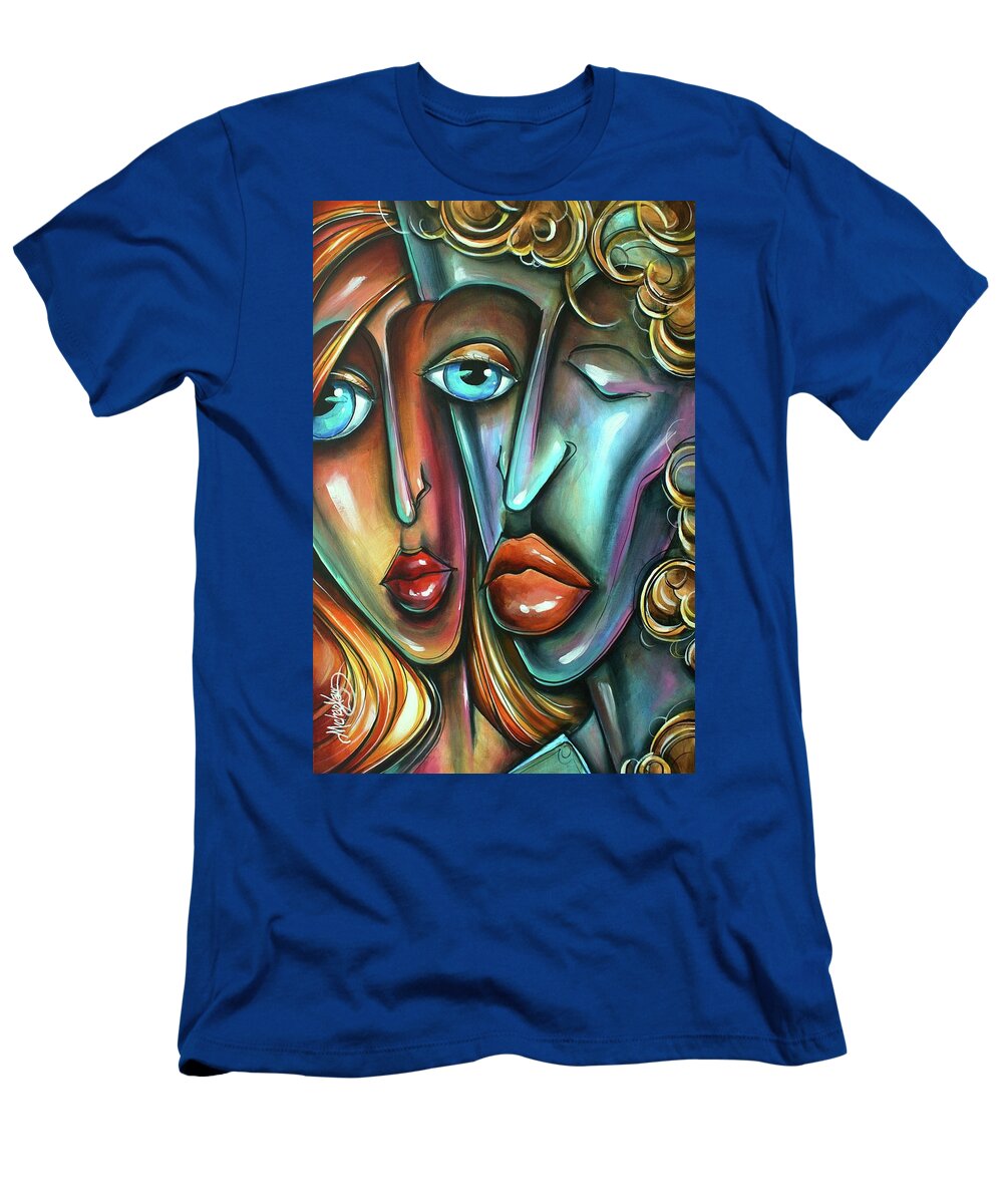 Urban Expression T-Shirt featuring the painting Together by Michael Lang