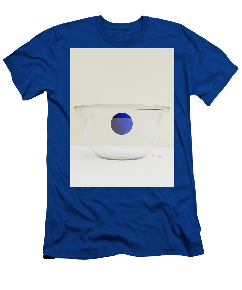 Nft T-Shirt featuring the digital art 501 Bowl by David Bridburg