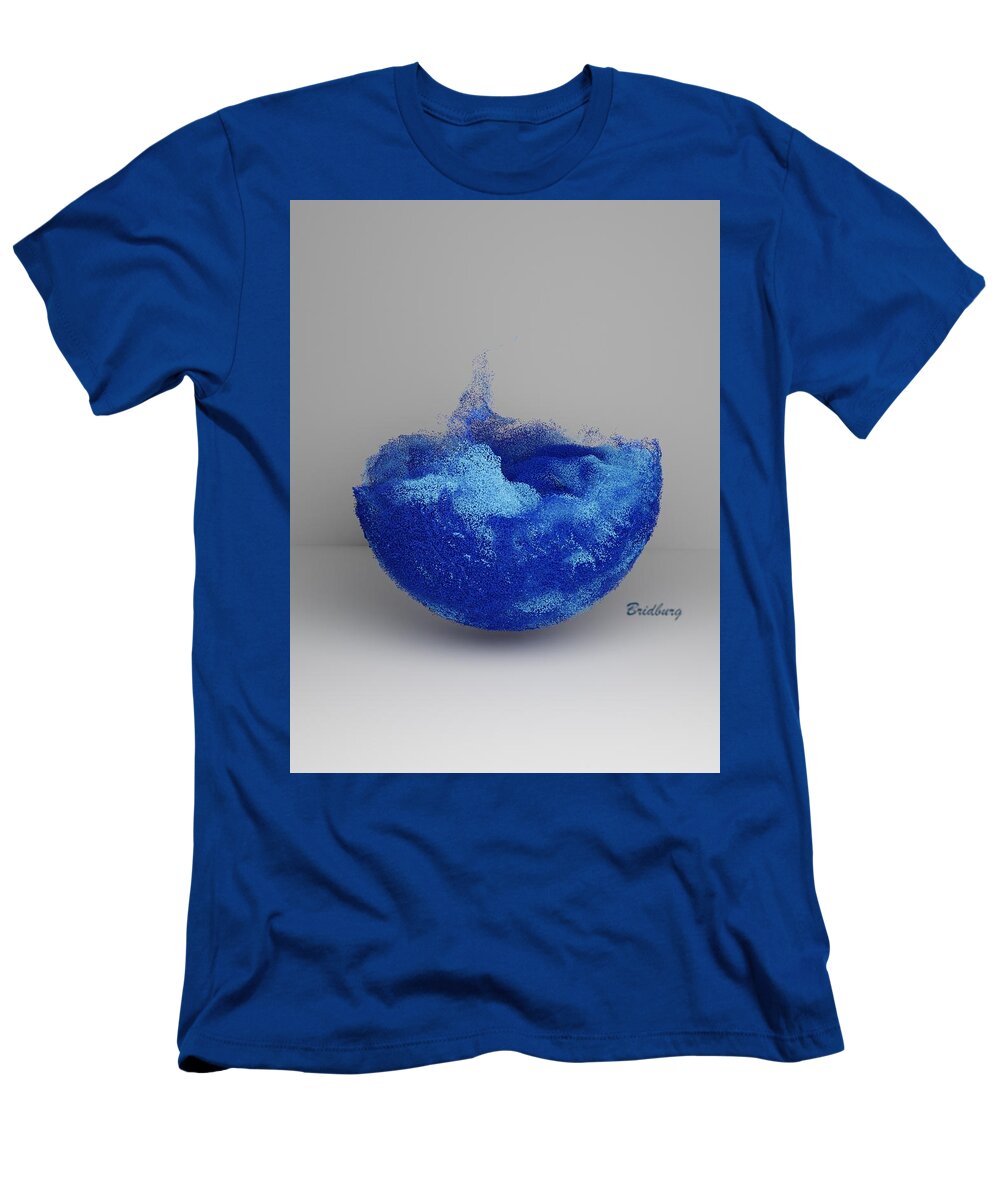Nft T-Shirt featuring the digital art 901 Sun Drops Wave 2 by David Bridburg