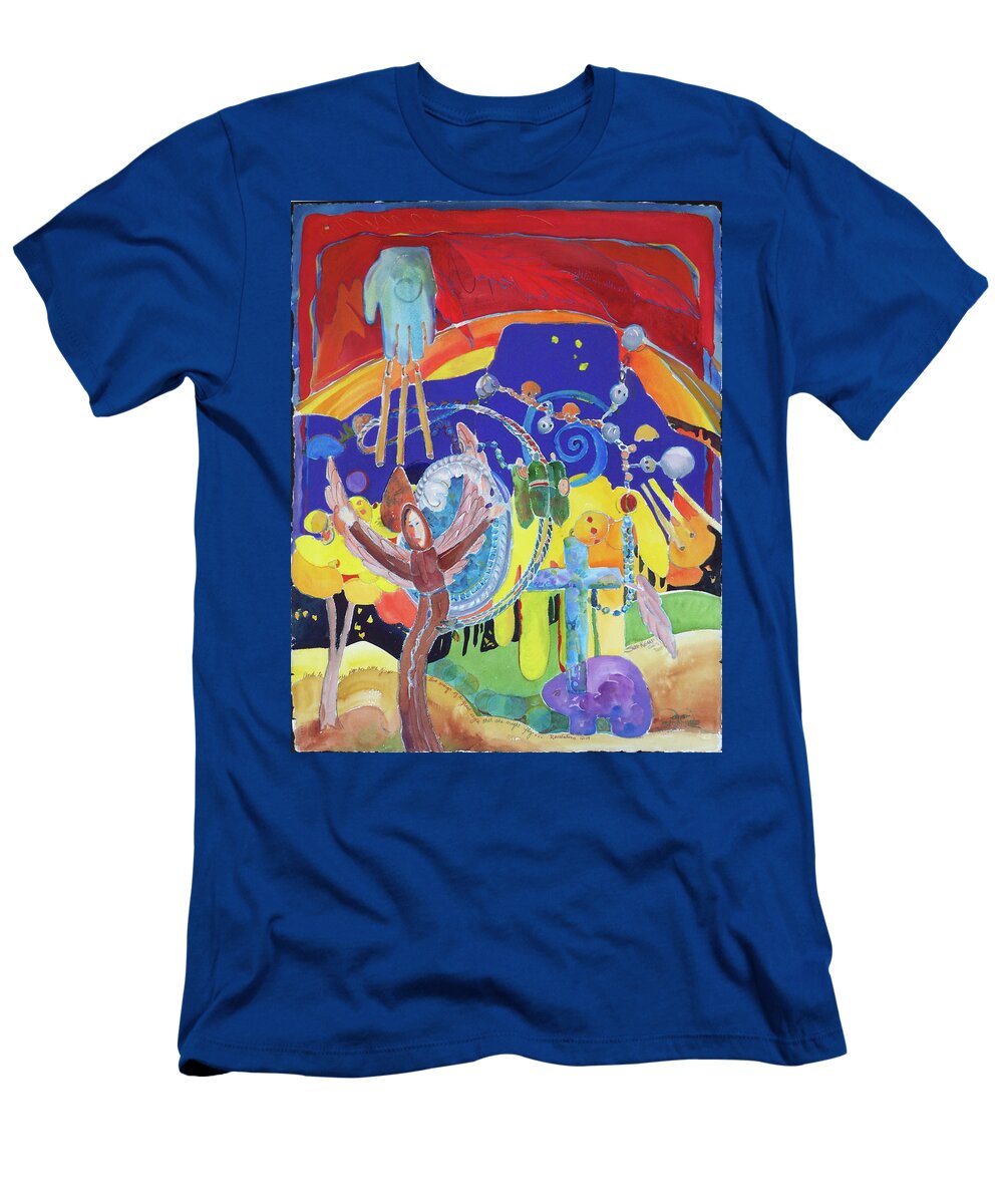Mountain T-Shirt featuring the painting A Time to Fly - Ghost Ranch by Sue Kemp