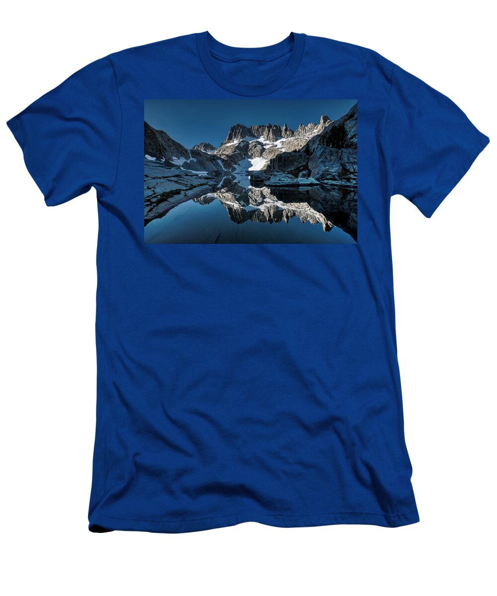 Landscape T-Shirt featuring the photograph Alpine Blue Reflection by Romeo Victor