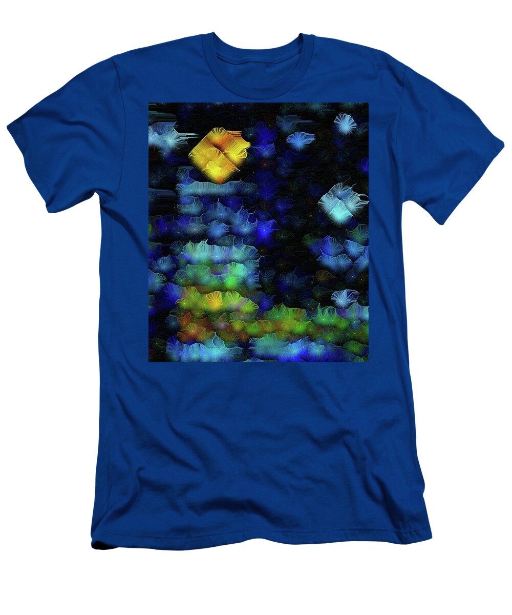 Stars T-Shirt featuring the painting Another Starry Starry Vincent Van Gogh Social Distance Night Number 1 by Aberjhani