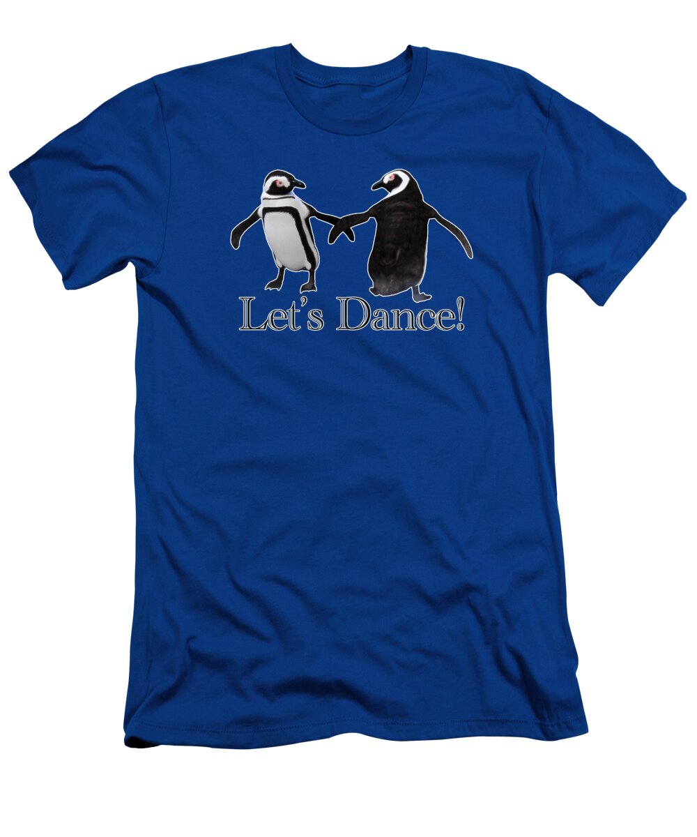 Penguin Dance T-Shirt featuring the digital art Penguin Dance by Two Hivelys