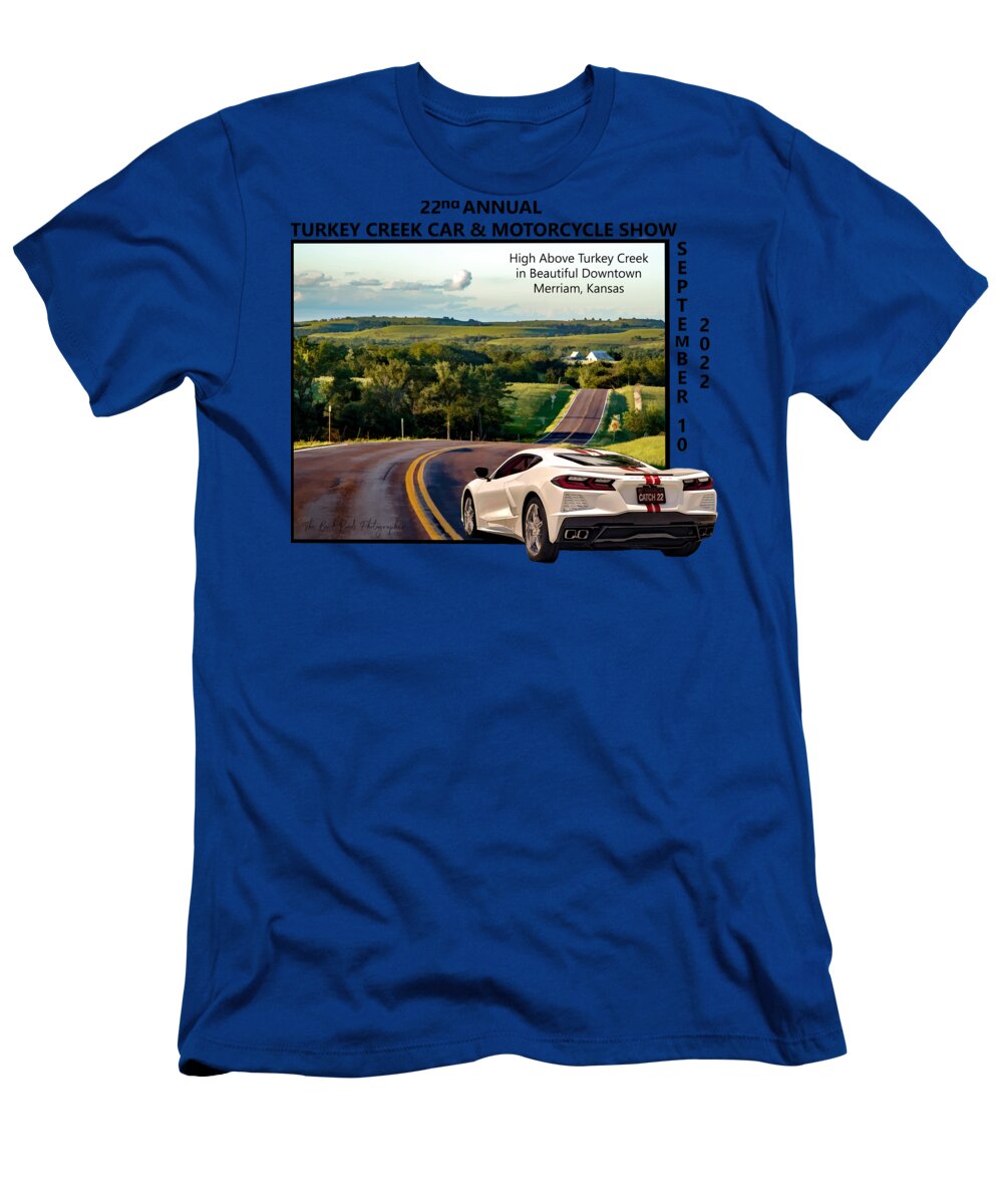 Flint Hills T-Shirt featuring the photograph Flint Hills Highway SIM by Kevin Anderson