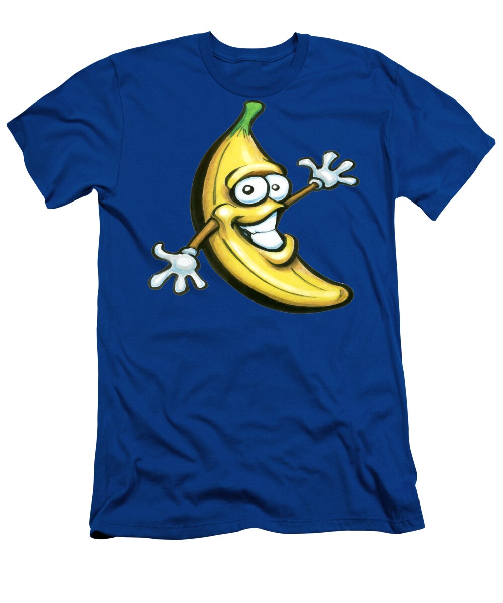 Banana T-Shirt featuring the painting Banana by Kevin Middleton