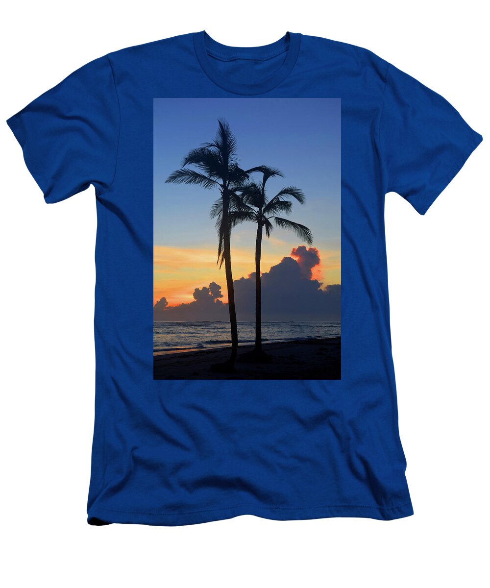 Beach T-Shirt featuring the photograph Beach sunset Photo 128 by Lucie Dumas