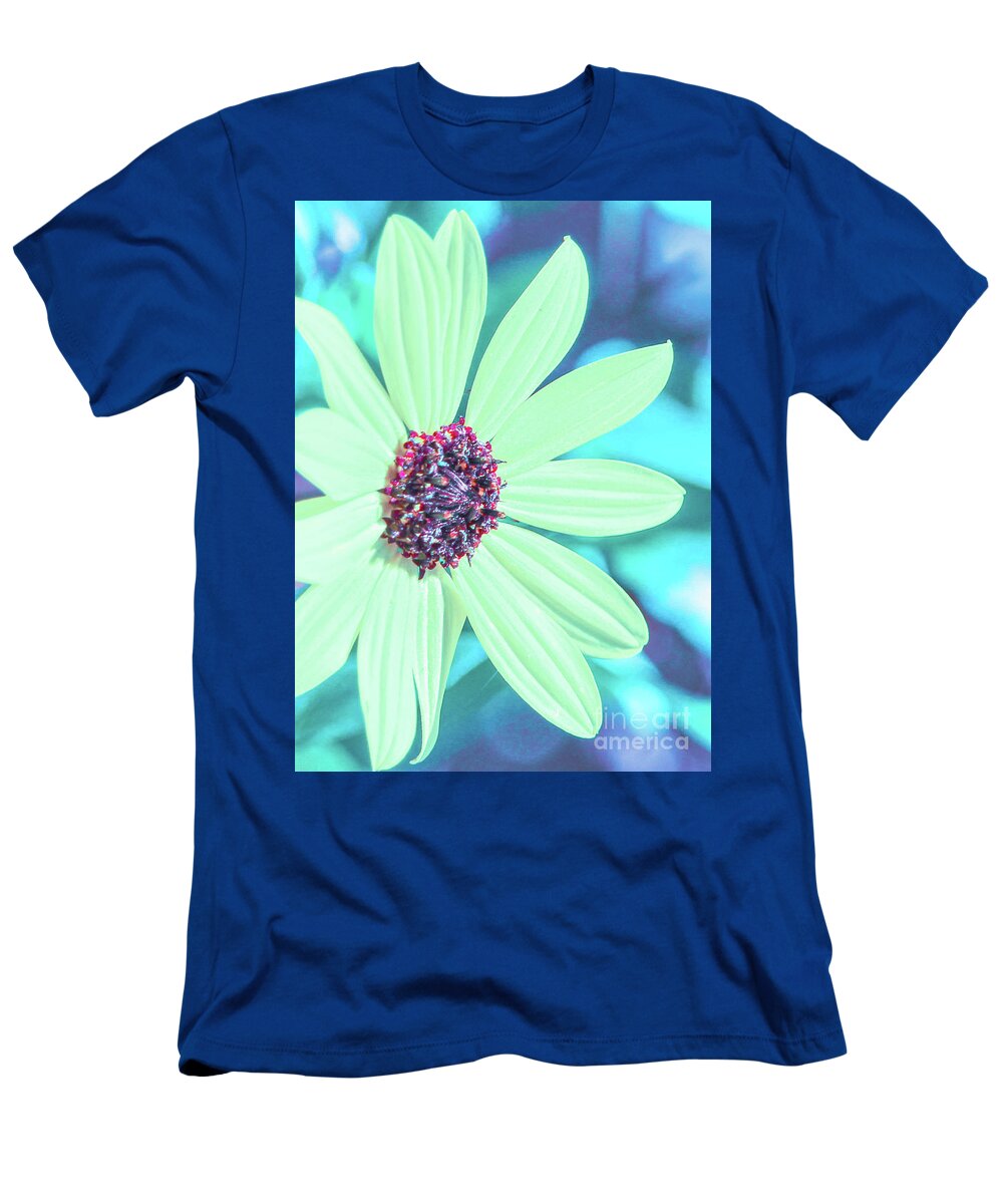 Sunflower T-Shirt featuring the photograph Beachy colors sunflower by Joanne Carey