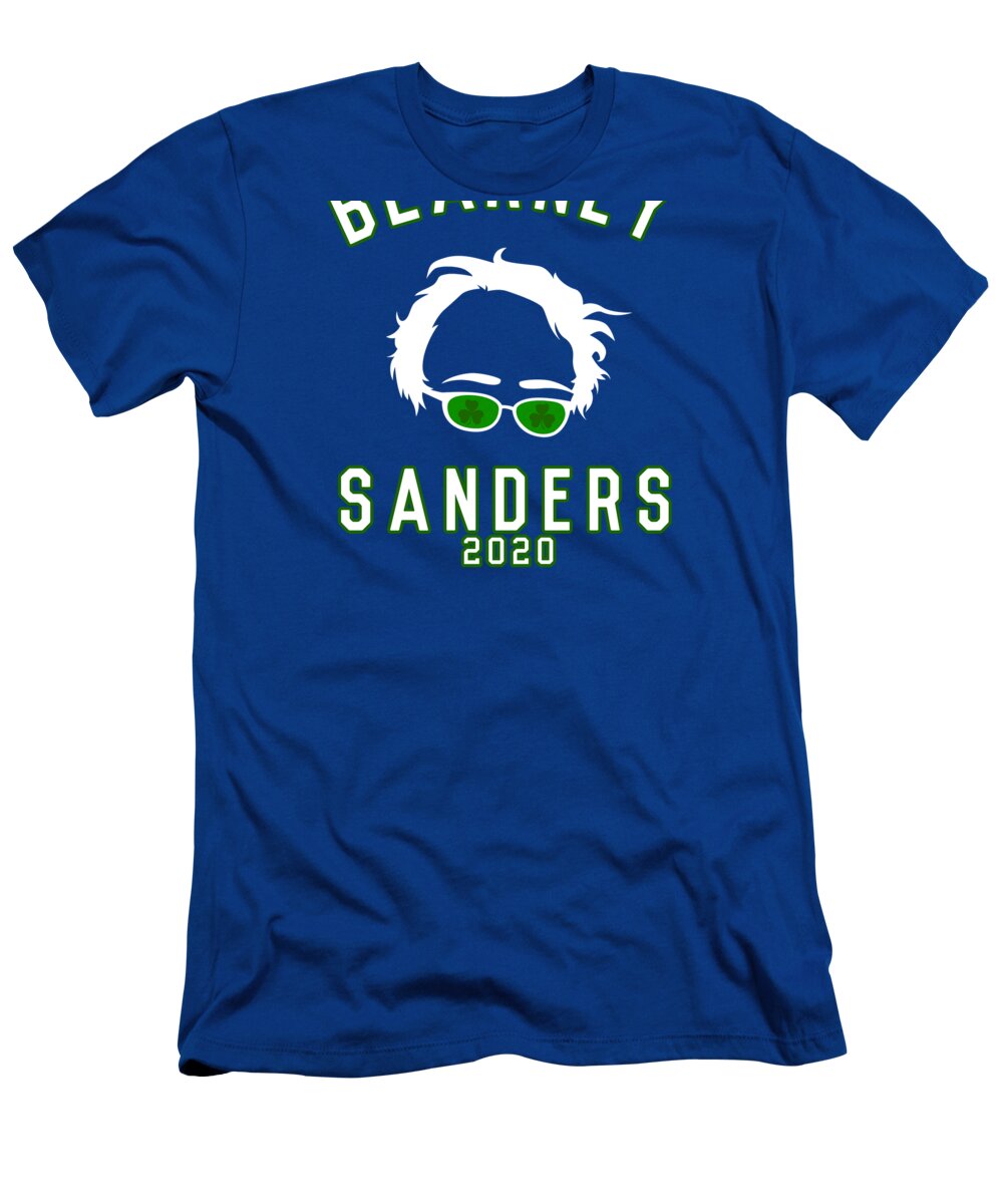 Funny T-Shirt featuring the digital art Blarney Sanders 2020 Bernie St Patricks Day by Flippin Sweet Gear