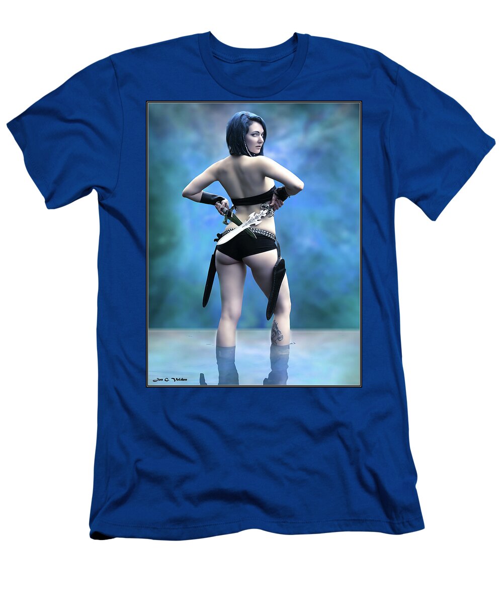 Fantasy T-Shirt featuring the photograph Blue Amazon by Jon Volden