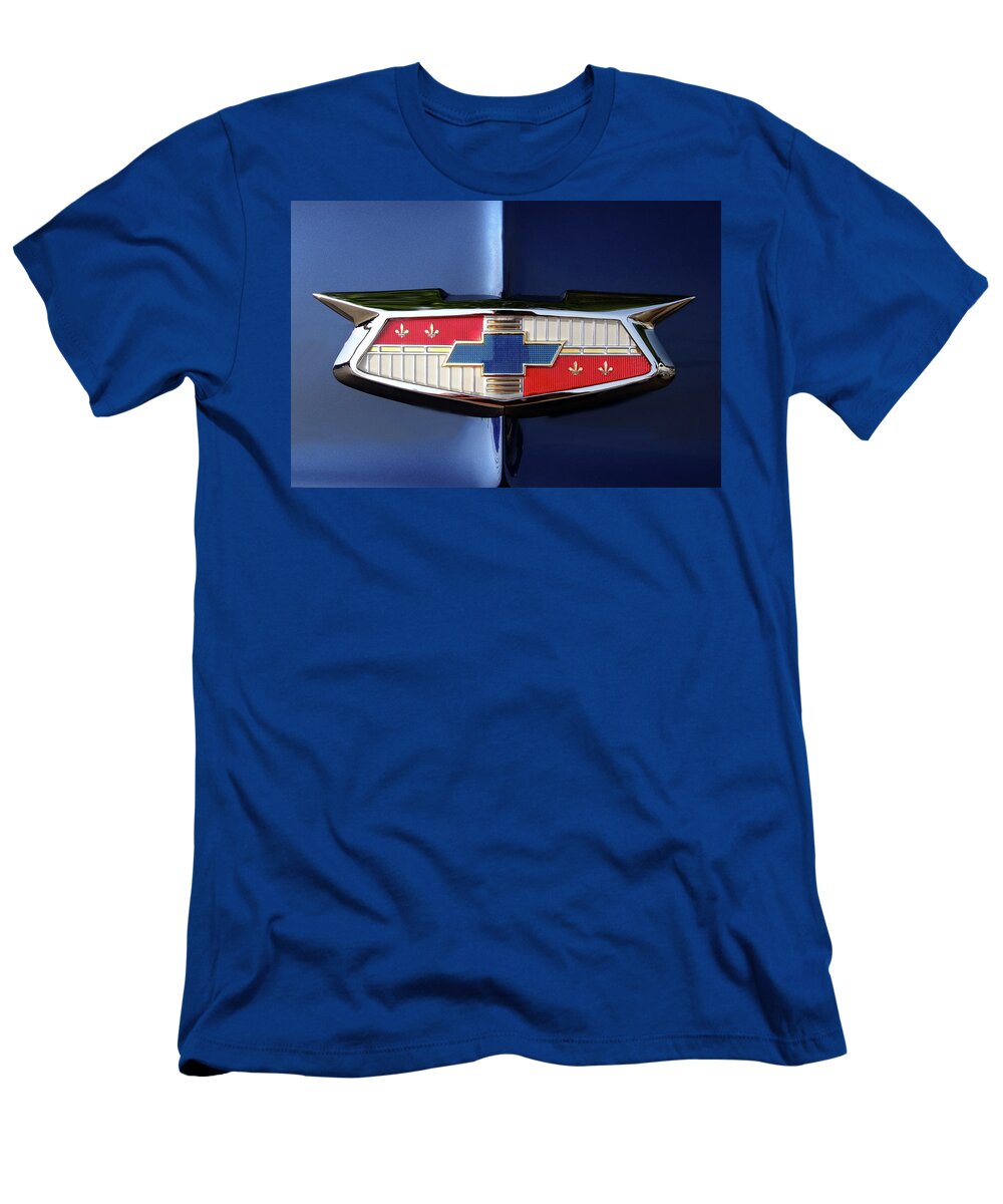 Chevy T-Shirt featuring the photograph Blue Bow Tie by Lens Art Photography By Larry Trager