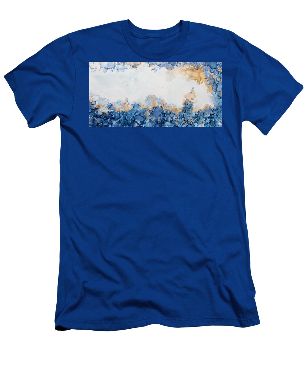 Blue T-Shirt featuring the painting Blue Heaven by Katrina Nixon